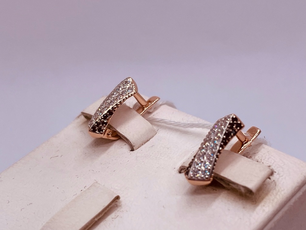 СКМИ585 СЕРЬГИ С КАМНЯМИ (Au 585)