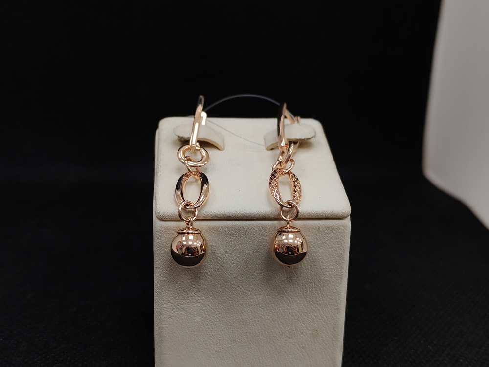 СЕРЬГИ БЕЗ КАМНЯ (Au 585)