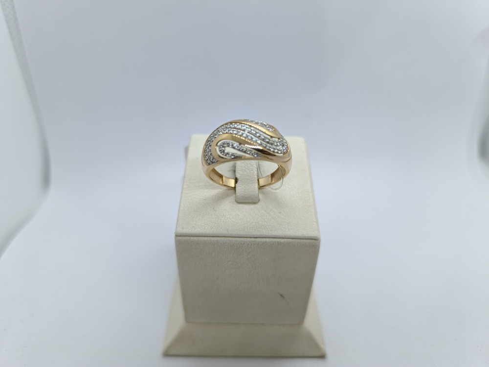 КОЛЬЦО С КАМНЯМИ (Au 585)