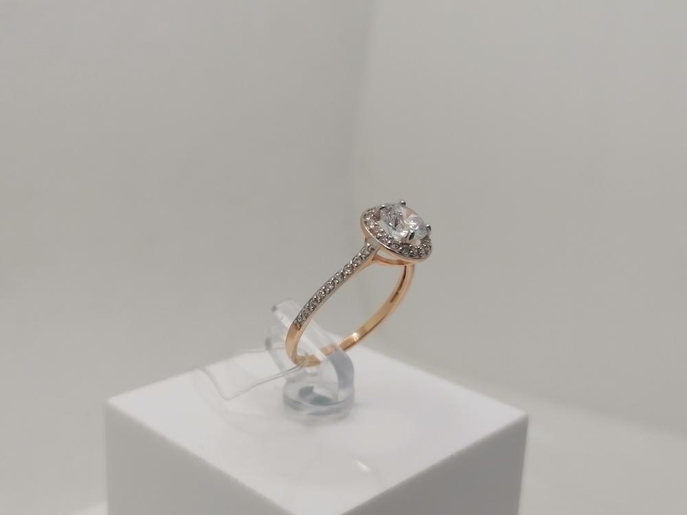 КОЛЬЦО С КАМНЯМИ (Au 585)