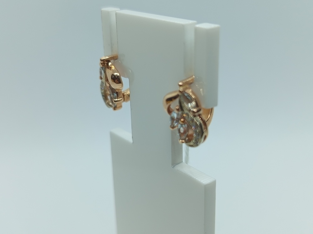 СКМИ585 СЕРЬГИ С КАМНЯМИ (Au 585)