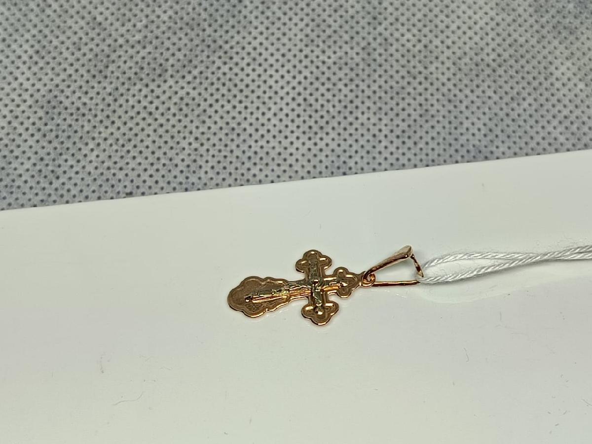 ПОДВЕСКА КРЕСТ БЕЗ КАМНЯ (Au 585)