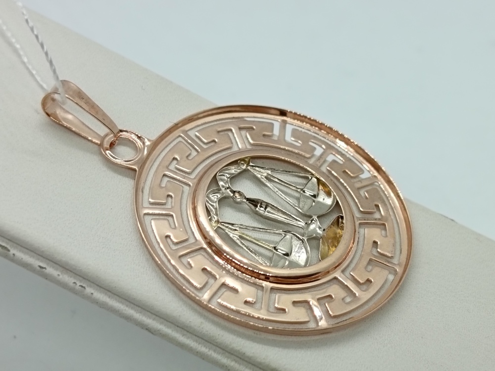 ПОДВЕСКА ЗНАК ЗОДИАКА ВЕСЫ (Au 585)