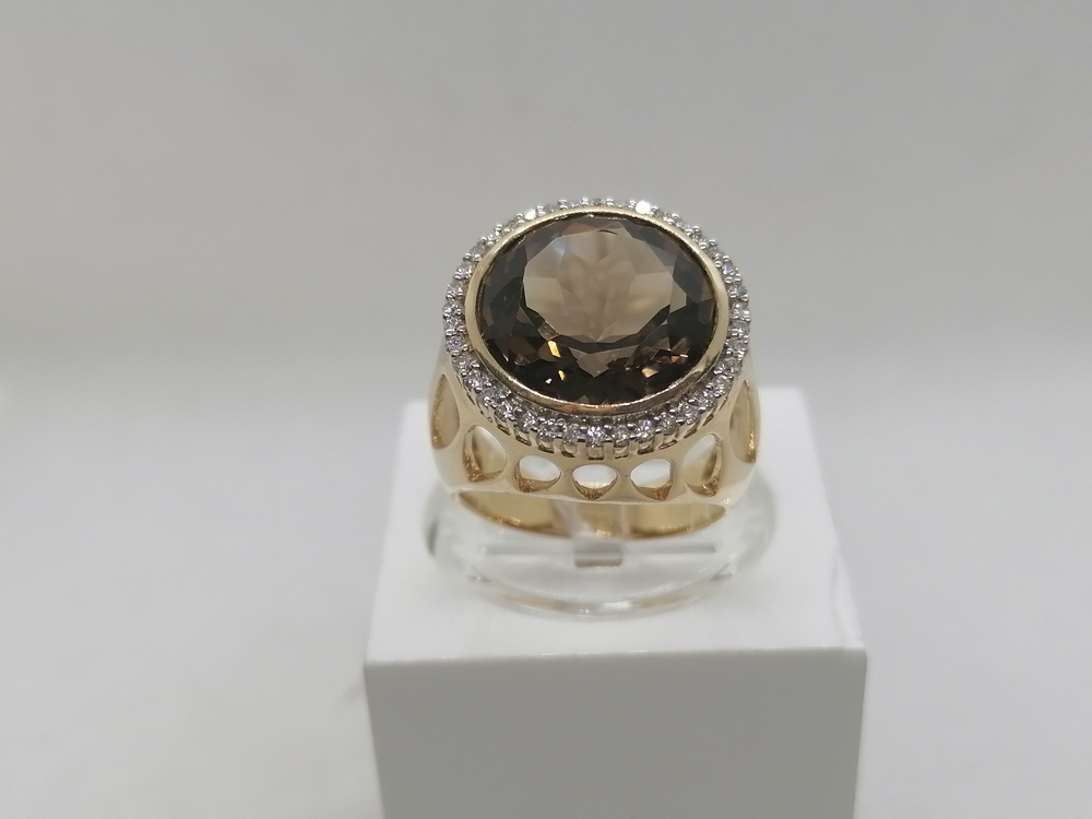 КОЛКМИ585 КОЛЬЦО С КАМНЯМИ (Au 585)
