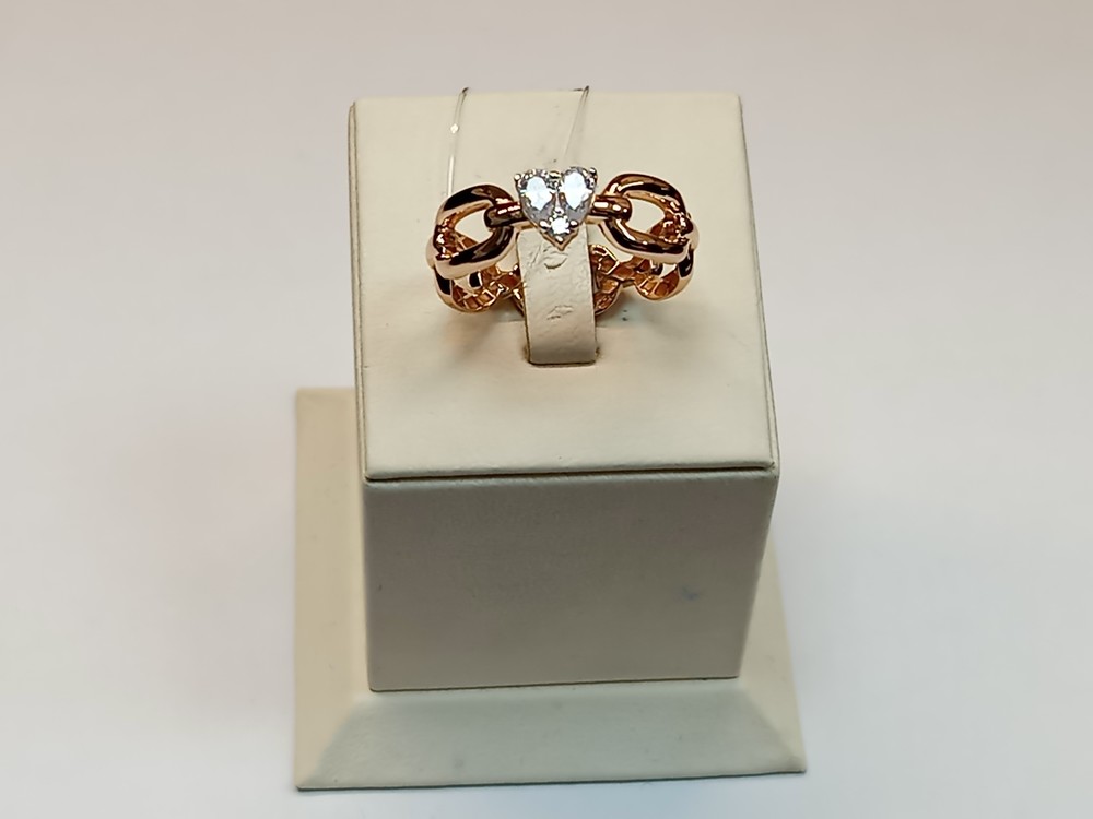 КОЛЬЦО С КАМНЯМИ (Au 585)