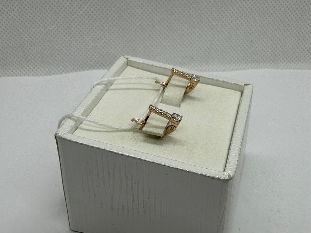 СЕРЬГИ С КАМНЯМИ (Au 585)