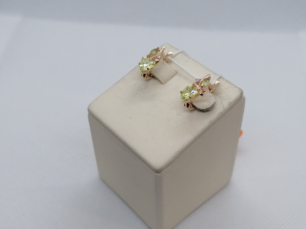 СКМИ585 СЕРЬГИ С КАМНЯМИ (Au 585)