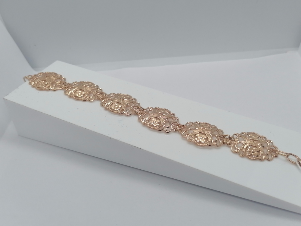 БРАСЛЕТ ПОЛНОВЕСНЫЙ Фантазия Au 585