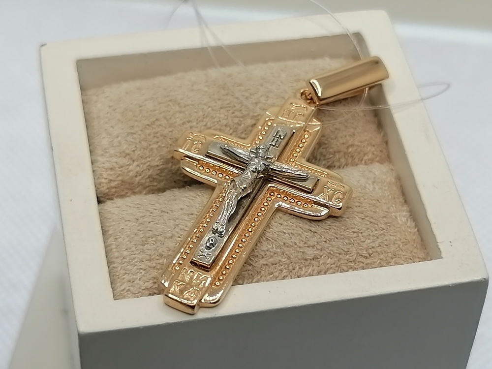 ПОДВЕСКА КРЕСТ без камня (Au 585)