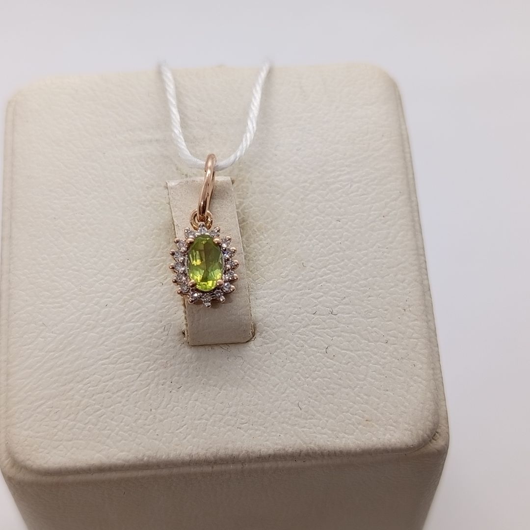 ПОДКМИ585 ПОДВЕСКА С КАМНЯМИ (Au 585)