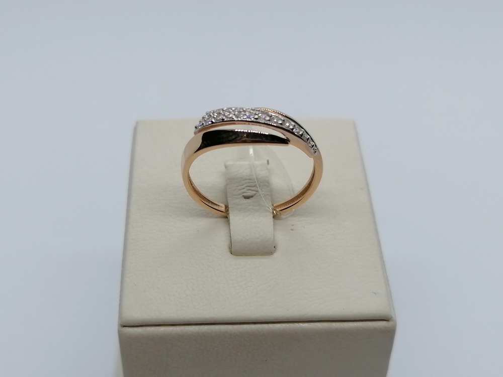 КОЛЬЦО С КАМНЯМИ (Au 585)