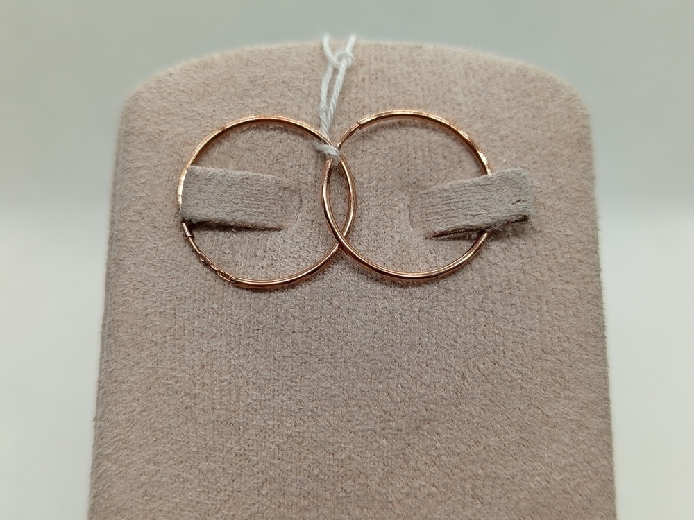 СКОН375 СЕРЬГИ КОНГО (Au 375)