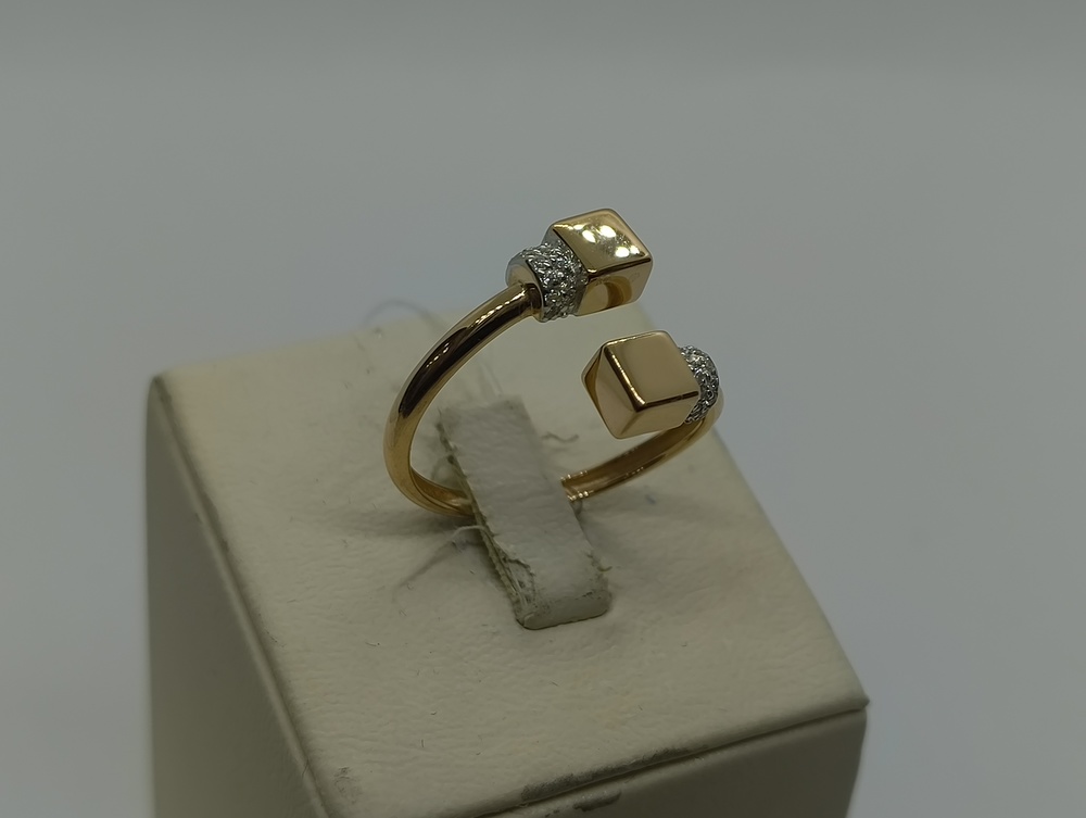 КОЛЬЦО С КАМНЯМИ (Au 585)