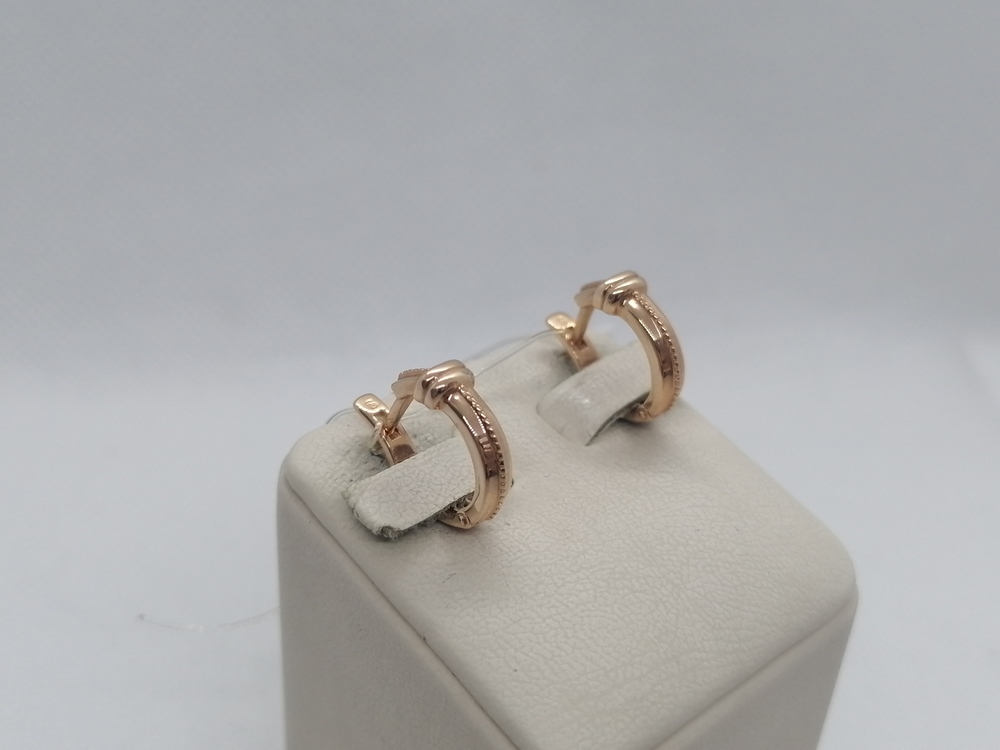 СЕРЬГИ БЕЗ КАМНЯ (Au 585)