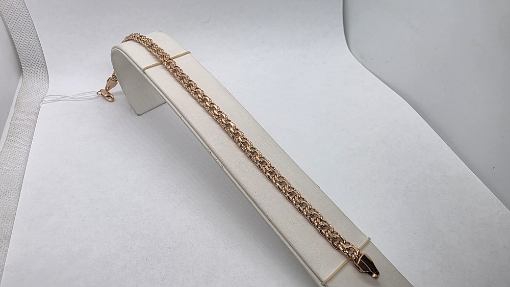 БРАСЛЕТ ПУСТОТЕЛЫЙ Бисмарк Au 585