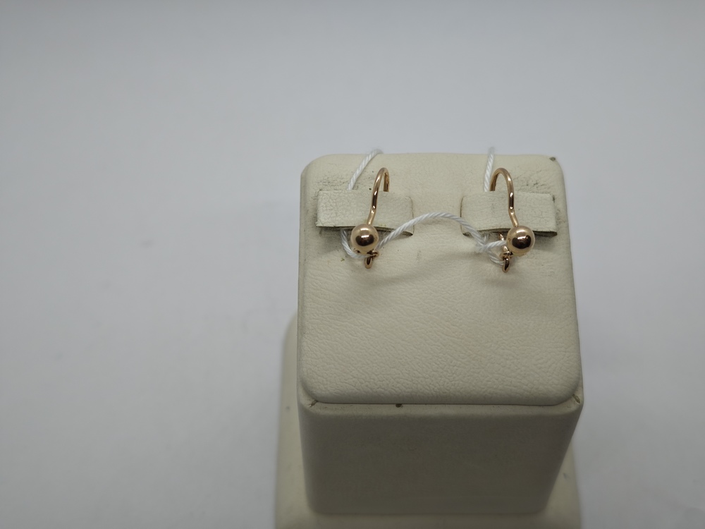 СЕРЬГИ БЕЗ КАМНЯ (Au 585)