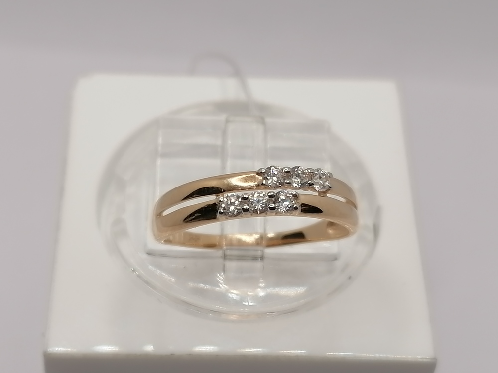 51-110-01754-1 КОЛЬЦО С КАМНЯМИ (Au 585)