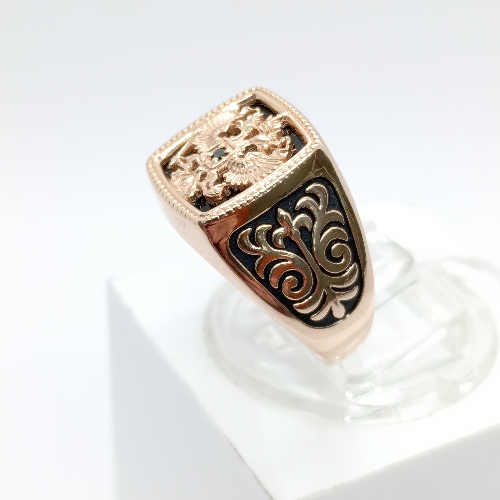 ПЕЧАТКА С КАМНЯМИ (Au 585)