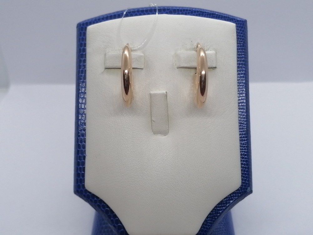 20188А-1 СЕРЬГИ БЕЗ КАМНЯ (Au 585)