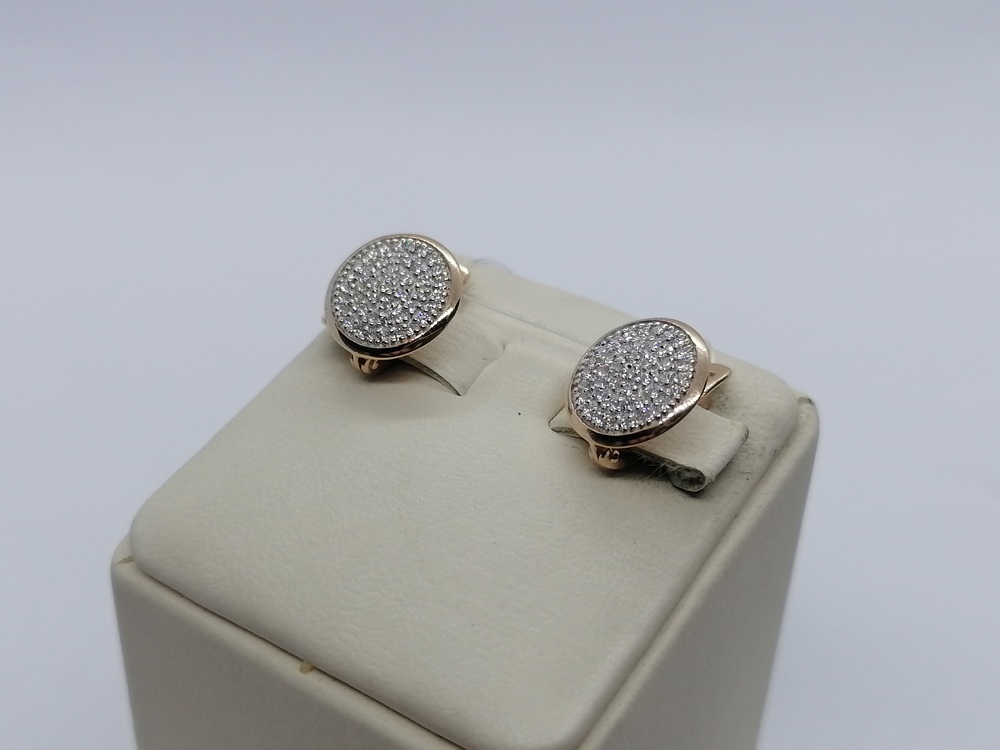 016452-1102 СЕРЬГИ С КАМНЯМИ (Au 585)