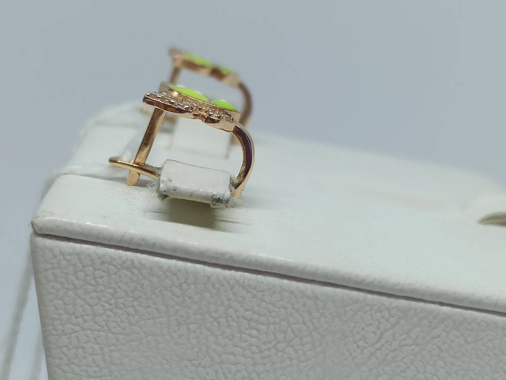 СЕРЬГИ С КАМНЯМИ (Au 585)