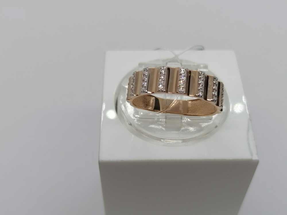 КОЛЬЦО С КАМНЯМИ (Au 585)