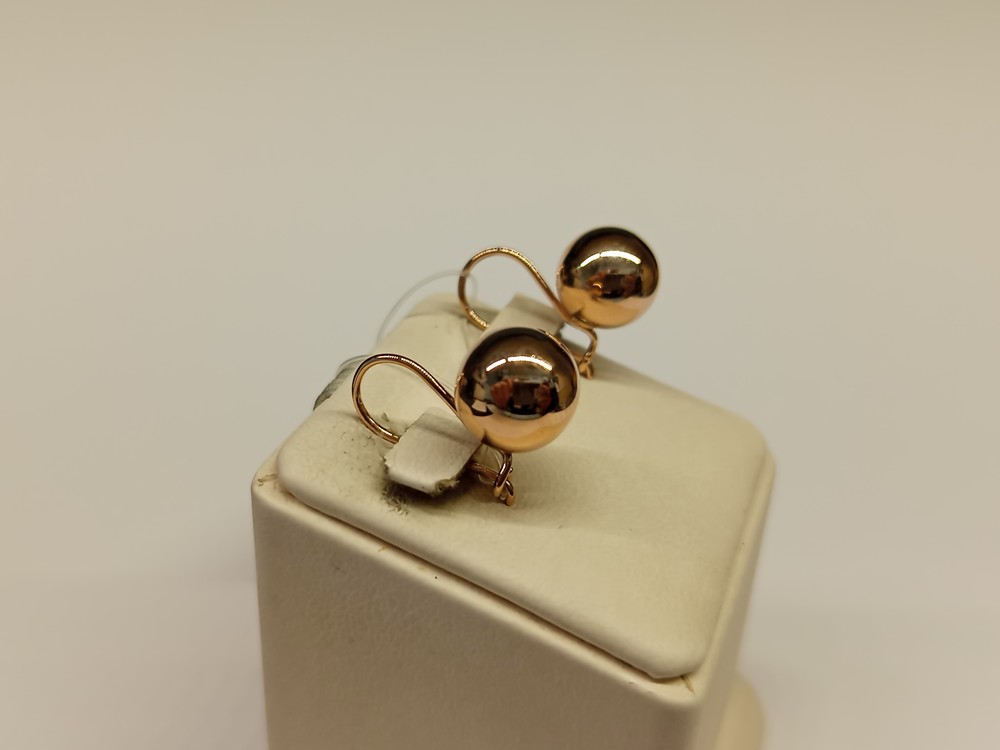 СЕРЬГИ БЕЗ КАМНЯ (Au 585)