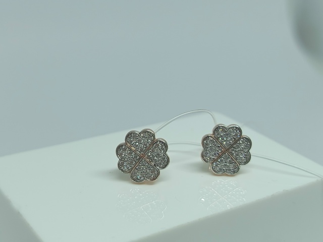 СЕРЬГИ ПУСЕТЫ с камнями (Au 585)