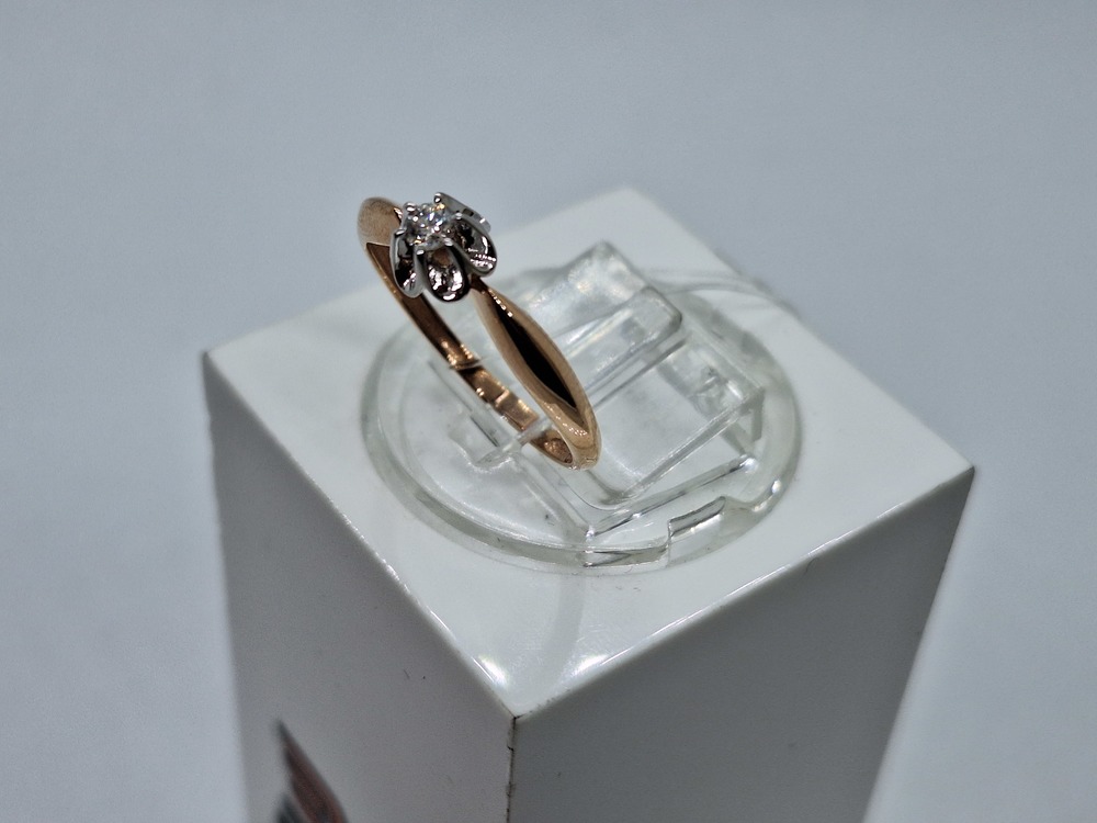 1048-100 КОЛЬЦО БРИЛЛИАНТ (Au 585)