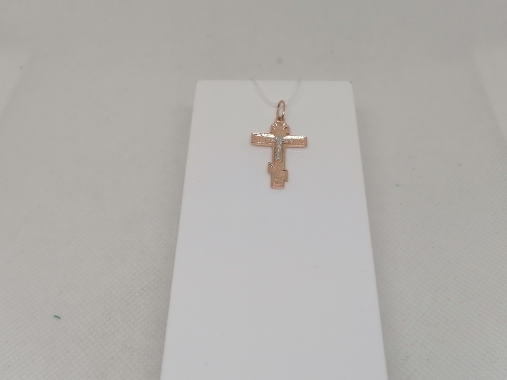 ПОДВЕСКА КРЕСТ без камня (Au 585)