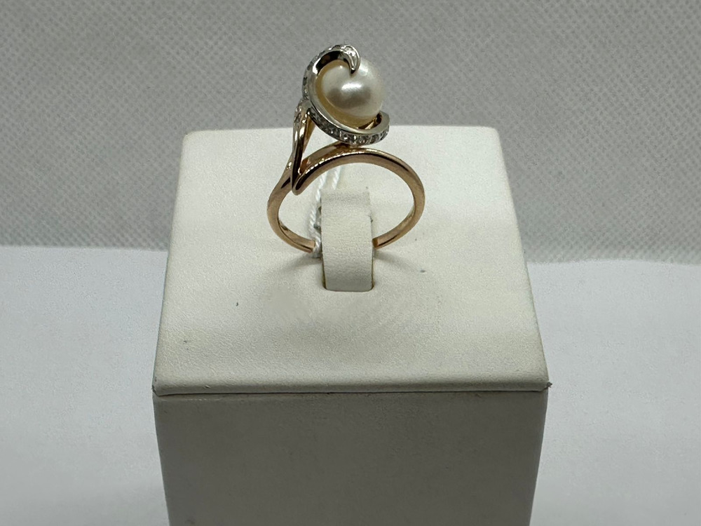 КОЛЬЦО С КАМНЯМИ (Au 585)