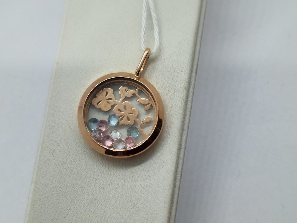 ПОДВЕСКА С КАМНЯМИ (Au 585)