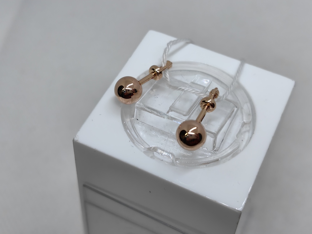 СПУС585 СЕРЬГИ ПУСЕТЫ (Au 585)