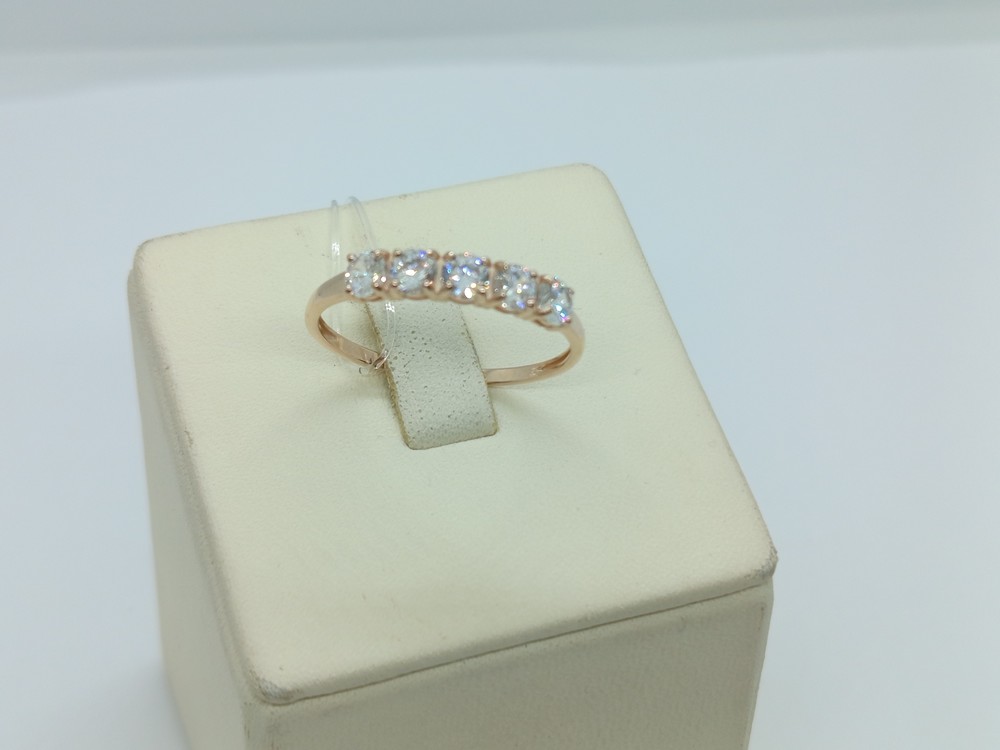 КОЛЬЦО С КАМНЯМИ (Au 585)