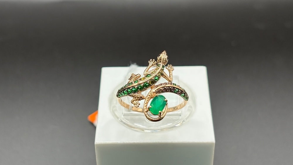 КОЛКМИ585 КОЛЬЦО С КАМНЯМИ (Au 585)