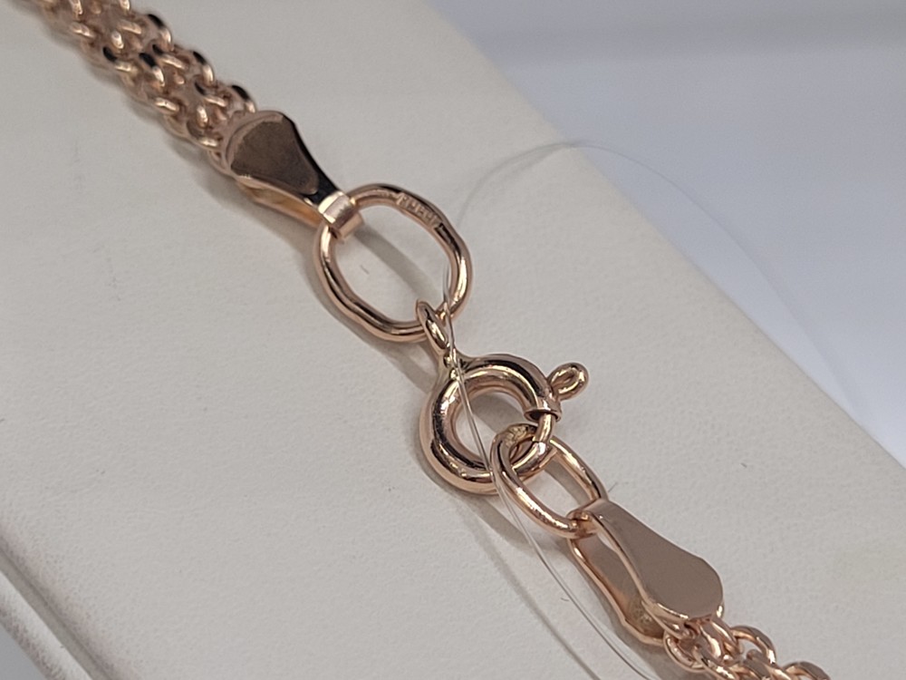 ЦЕПЬ ПУСТОТЕЛАЯ Бисмарк машинный (Au 585)