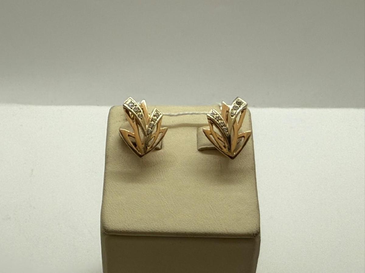 СЕРЬГИ С КАМНЯМИ (Au 585)