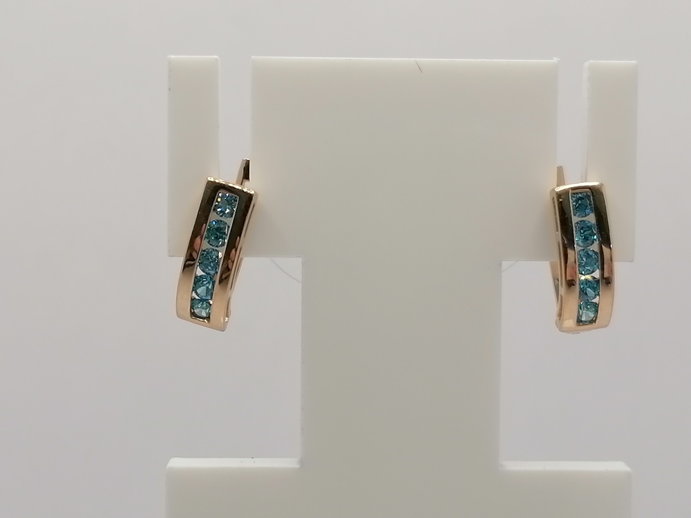 СЕРЬГИ С КАМНЯМИ (Au 585)