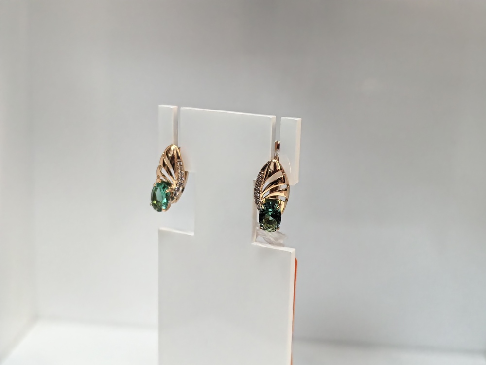 СЕРЬГИ С КАМНЯМИ (Au 585)