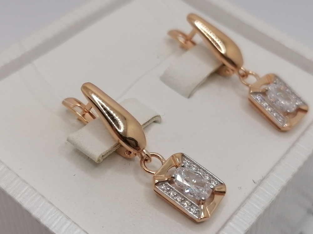 СЕРЬГИ С КАМНЯМИ (Au 585)