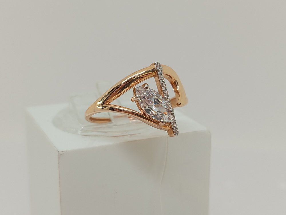 КОЛЬЦО С КАМНЯМИ (Au 585)