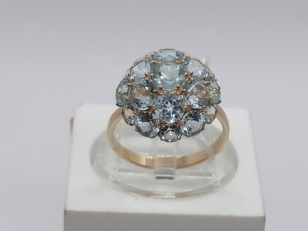 КОЛКМИ585 КОЛЬЦО С КАМНЯМИ (Au 585)