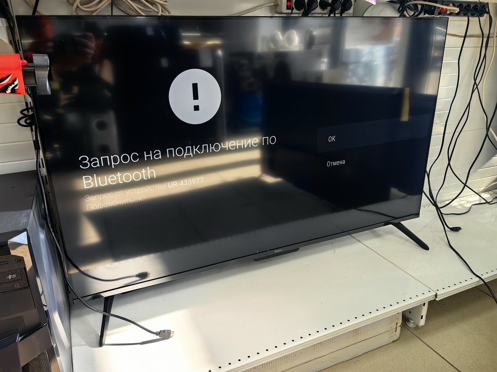 LED Телевизор Яндекс Станция Бейсик с Алисой, 55" 4K UHD