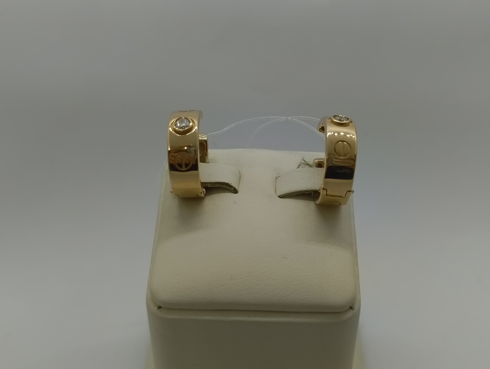 СЕРЬГИ С КАМНЕМ (Au 585)