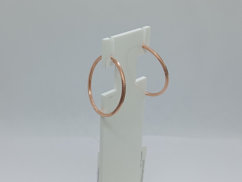 СЕРЬГИ КОНГО без камня (Au 585)