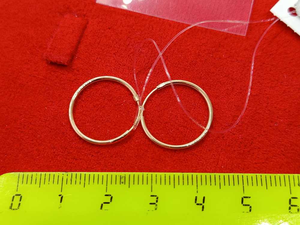 СЕРЬГИ КОНГО без камня (Au 585)