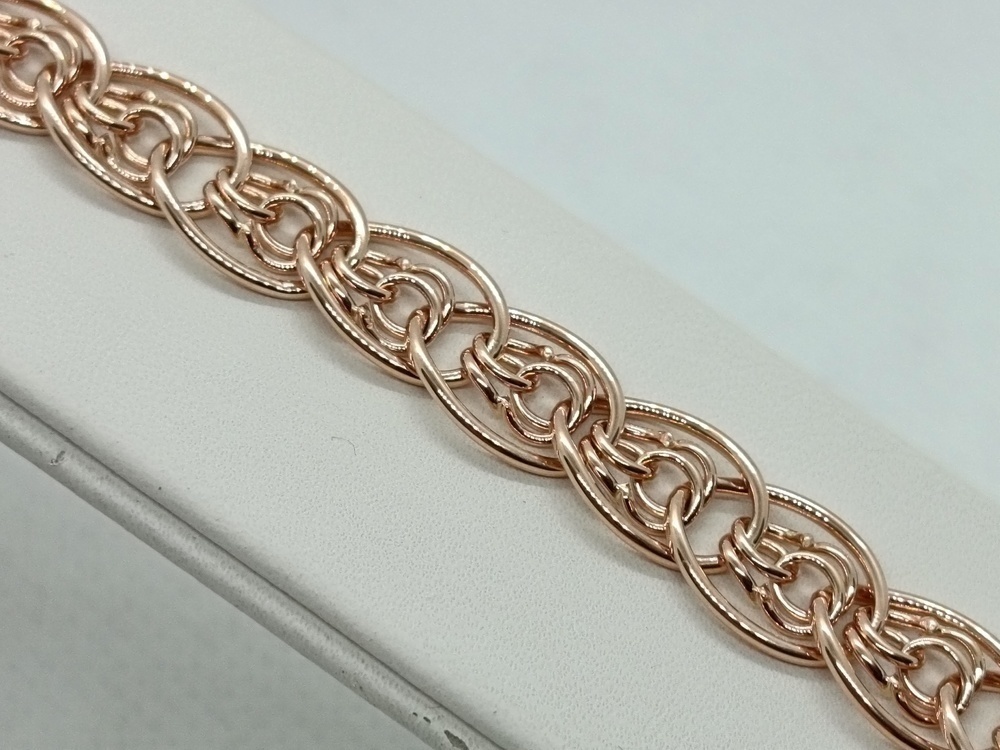 БРАСЛЕТ ПУСТОТЕЛЫЙ Нона бисмарк (Au 585)