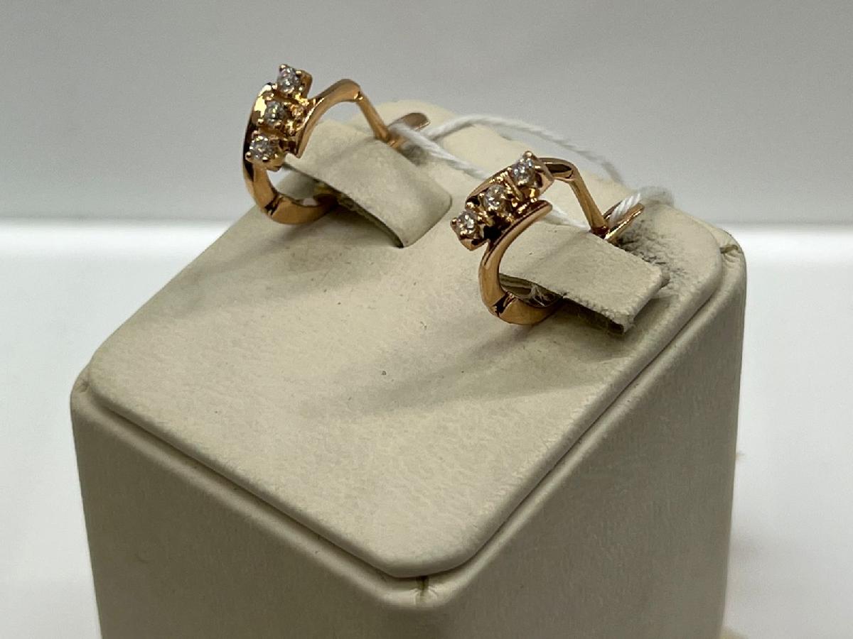 СЕРЬГИ С КАМНЯМИ (Au 585)