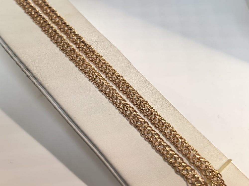 ЦЕПЬ ПУСТОТЕЛАЯ Ромб тройной (Au 585)