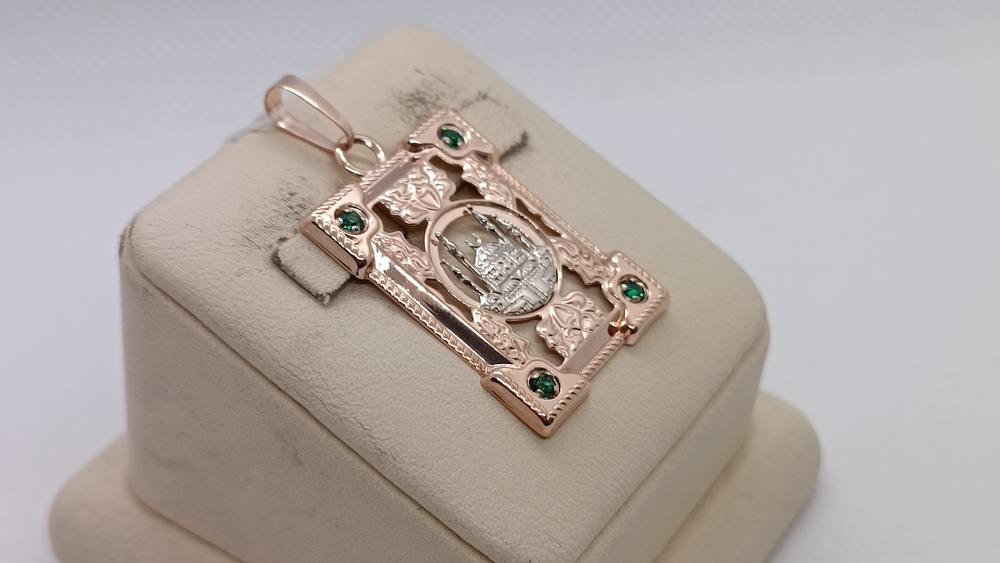 КЗ.27/Мечеть/з585 ПОДВЕСКА МЕЧЕТЬ (Au 585)